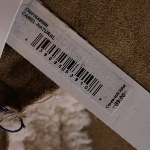 Caslon Reversible Faux Shearling Vest Tan Brown & Cream - Picture 11 of 14